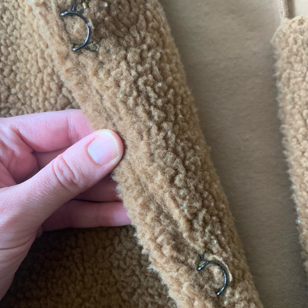 Madewell Bonded Sherpa Cocoon Coat - Picture 8 of 15